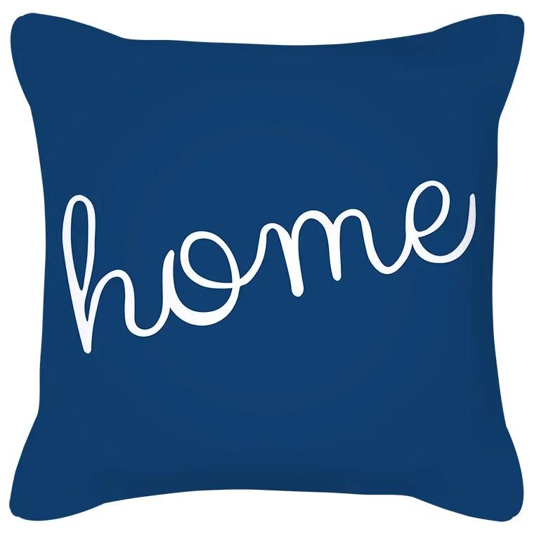 Cushion Cover Geometric Pattern Blue Gray Pillow  Upholstered Sofa   Home Decor