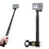 Motorcycle Handlebar Mount Invisible Adjustment Selfie Stick Bicycle Monopod Bracket for GoPro DJI Insta360 Camera Accessories