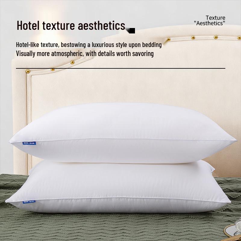 Luxury Five-Star Hotel Pillow: High-Elasticity Feather Cotton for B&B Comfort