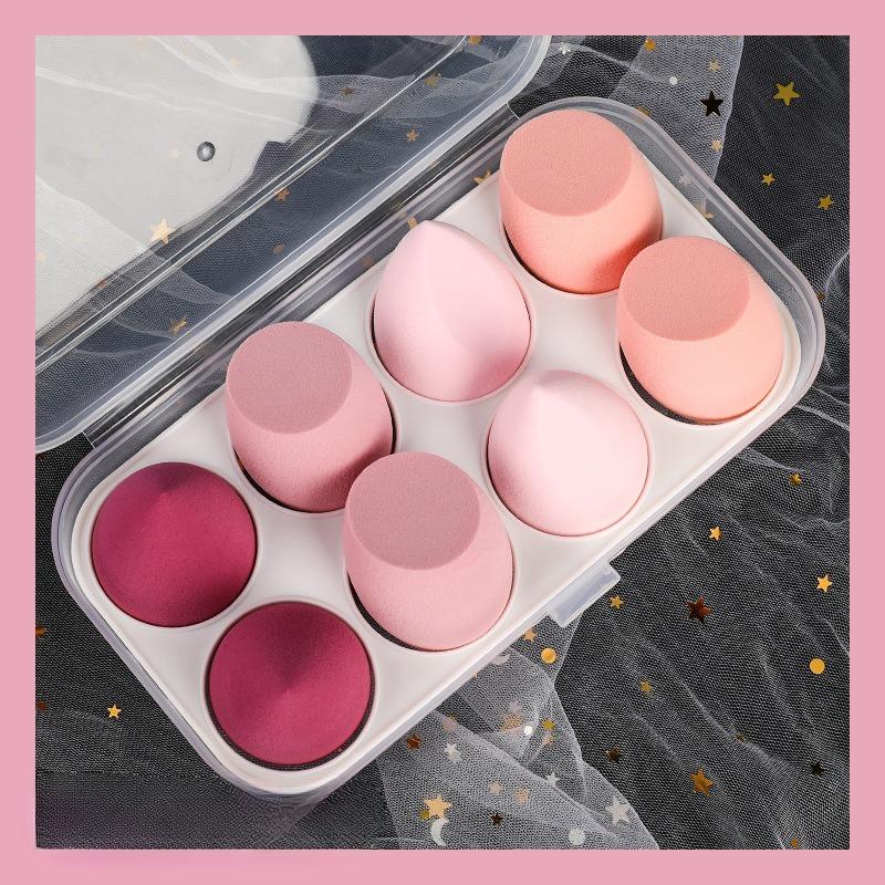 Egg-shaped Makeup Sponge Egg Box Set,gourd-shaped Water Drop Puff, Cosmetic Sponge, Makeup Sponge, Cushion Sponge, Beauty Tools