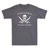 Totenkopf Pirat Irren ist menschlich Arr ist Pirat Vintage Herren Kurzarm T-Shirt