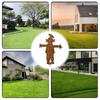 Vintage Rostiger Vogelscheuche Dekorationspfahl Rostiger Zaunaufsatz Statue Pfahl Metall Gartendekoration Schild für Zaunaufsatz Kunstdekoration