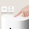 Wall Mounted Adhesive Multifold Paper Towel Holder Box for Bathrooms Plastic Tissue Dispenser Case with Visible Window