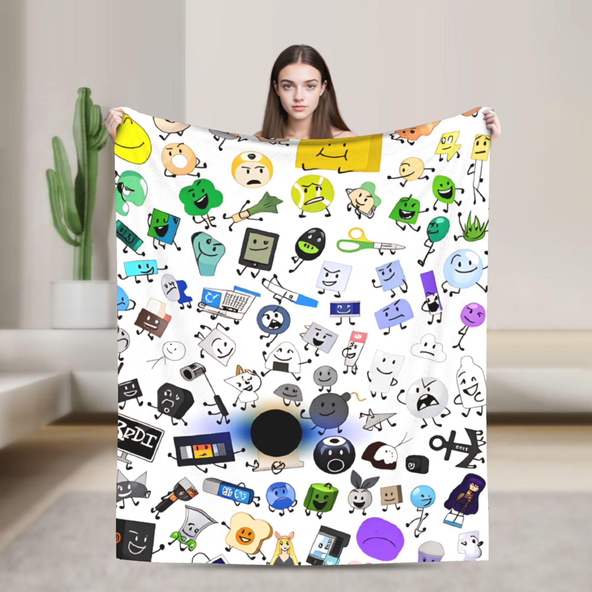 

One TPOT pack Blankets BFDI Decorative Flannel Throw Blanket For Living Room Soft Custom Quality Bedspread Gift 75cmx90cm