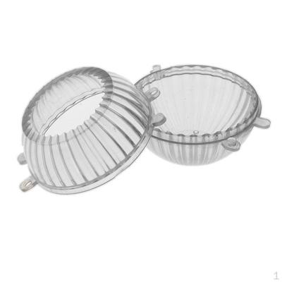 Handicrafts DIY Clear Candle Soap Making Plastic Ball for Casting - 6.4x5.2cm