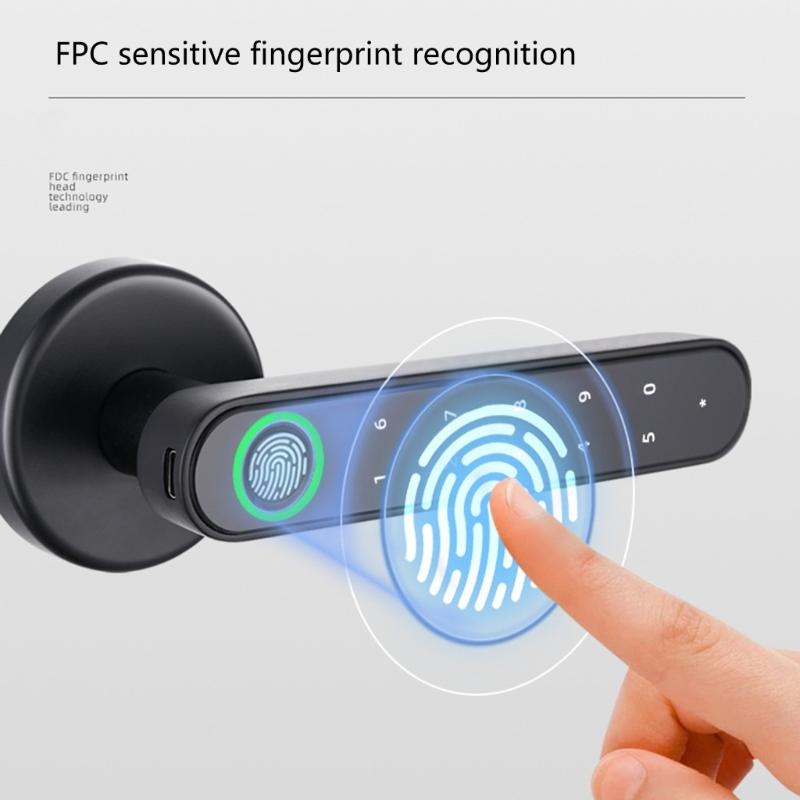 Advanced Fingerprint Recognition Door Lock Entry Fingerprint Door Lock Convenient Fingerprint Door Knob for Household