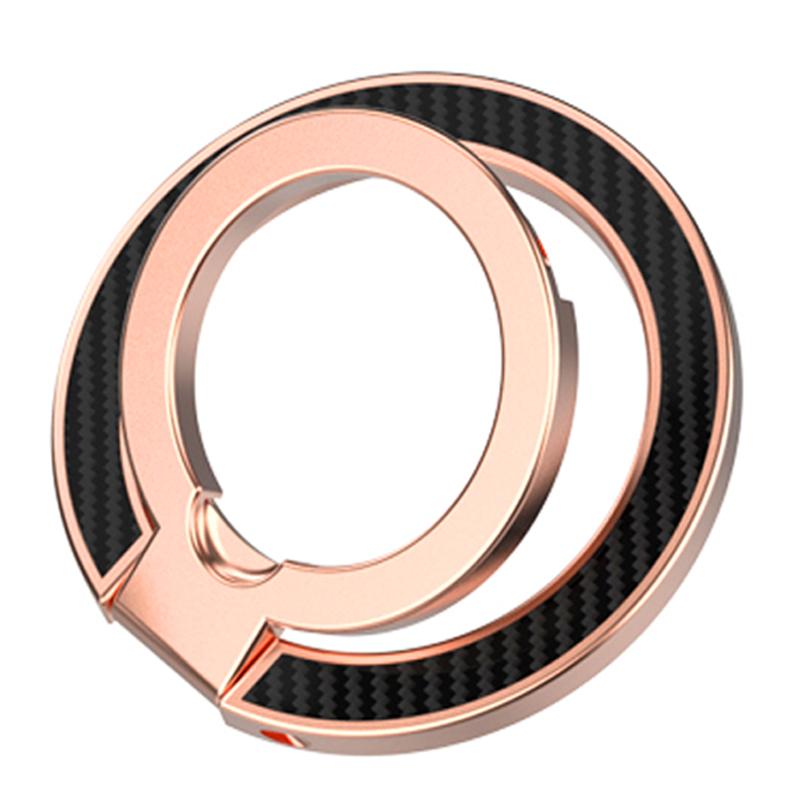 

Double-sided Strong Magnet Holder for Magsafe Mobile Phone 360° Rotation Finger Ring Folding Magnetic Stand for iPhone 16 17 Pro