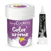 Purple Food Coloring Blackberry Flavor 10 G + Black Icing Pen