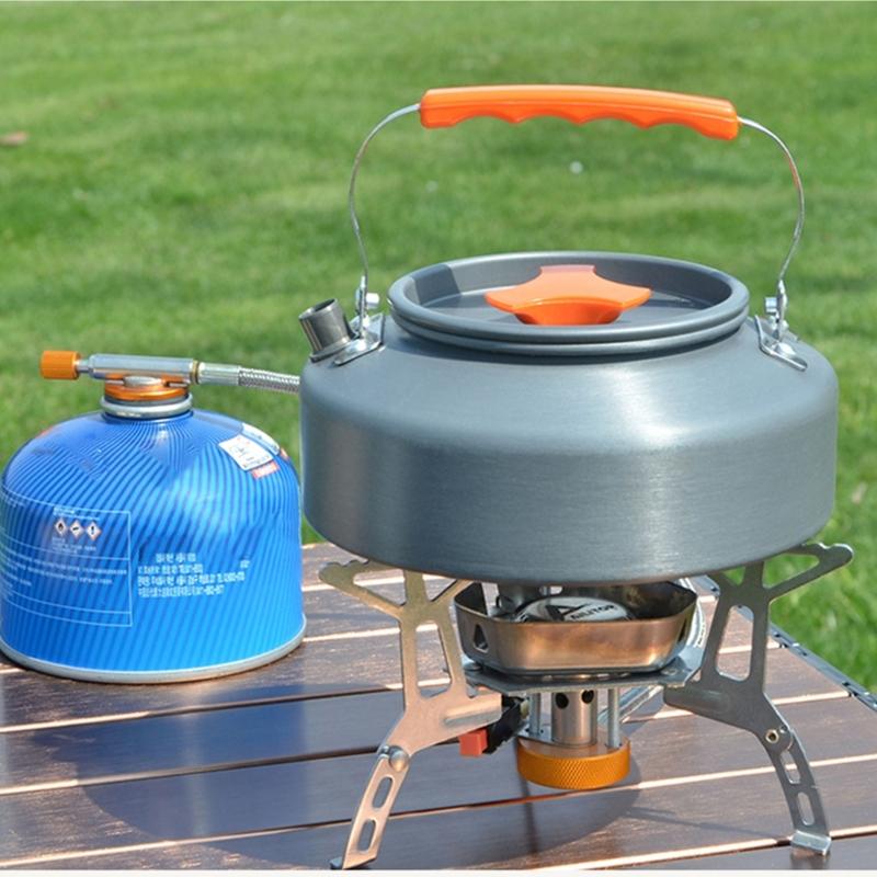 Outdoor Camping Kettle Aluminum Teapot Outdoor Hiking Water Boilers Camp Teas Coffee Pots Portable Teapot Kettle
