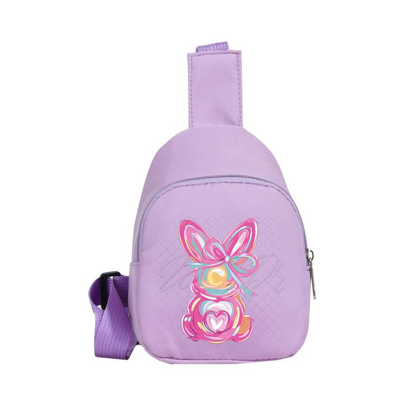 Easter Printed Shoulder Bag Men's and Women's Versatile Casual Children's Breast Bag Crossbody Bag