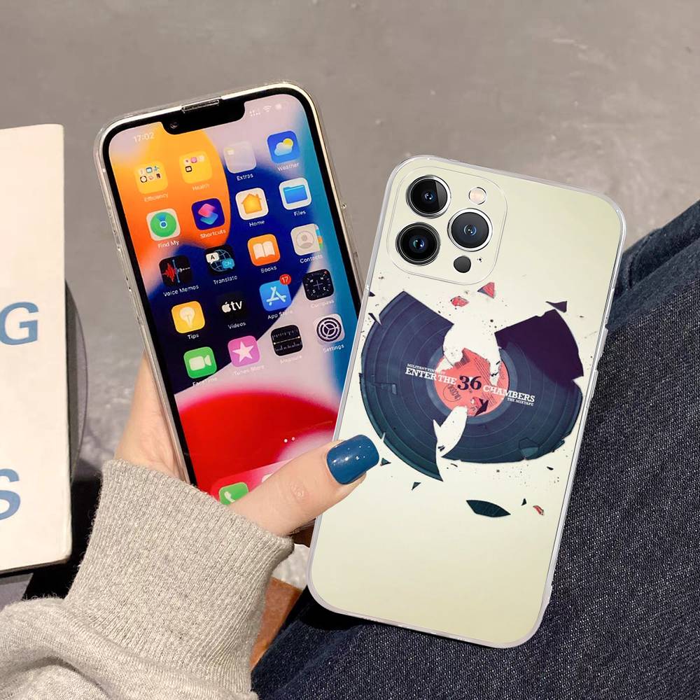 Classic W-wu T-tang Singer C-Clan TPU Silicone Case For IPhone 11 12 13 14 15 16 17 Pro Max Shockproof Clear Back Cover