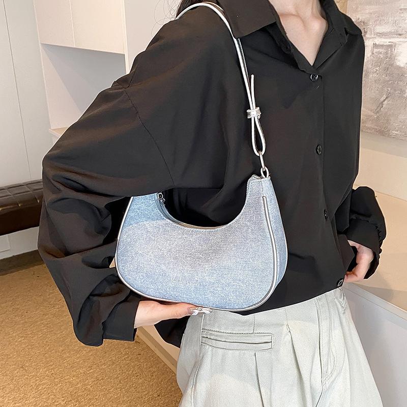 Super Popular Niche Denim Bag For Women 2026 New Fashi Versatile Crossbody Bag Casual Versatile Dumpling Underarm Bags