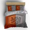 Löwen-Emblem Orange Grau Bettwäsche Bettwäsche Bettbezug-Set Bettbezug Kissenbezüge (1 * Bettbezug 2 * Kissenbezüge, ohne Bettdecke)