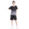 Women's Summer Mesh Sportswear Set - Quick-Dry Short Sleeve T-Shirt for Outdoor Running and Fitness
