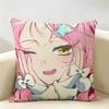 Alien Stage Mizi Anime Girl Pink Cushion Cover Natural Linen Organic Fabric DoubleSided Printing Room Sofa Decor Pillow Case