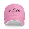 Black Baseball Cap with Minimalist Car Logo Design for Automotive Enthusiasts and Streetwear Fashion Lovers