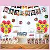 One Piece Anime Themed Birthday Party Decor Supplies Suit Banner Topper Balloon