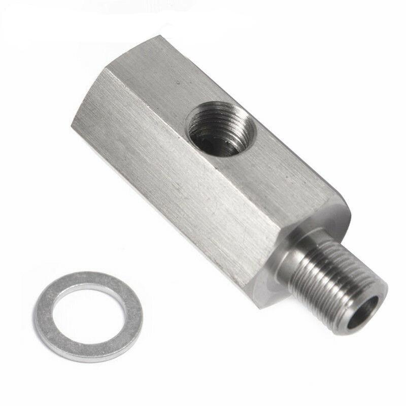 Stainless Steel Turbo Oil Pressure T Adapter M10X1 5 M12X1 5 1/8NPT 1/8BSPT Fitting for Engine Auto Parts