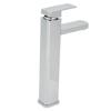 Basin Faucet Bathroom Face Wash Square Hot Cold Stainless Steel Chrome Plated Single Hole