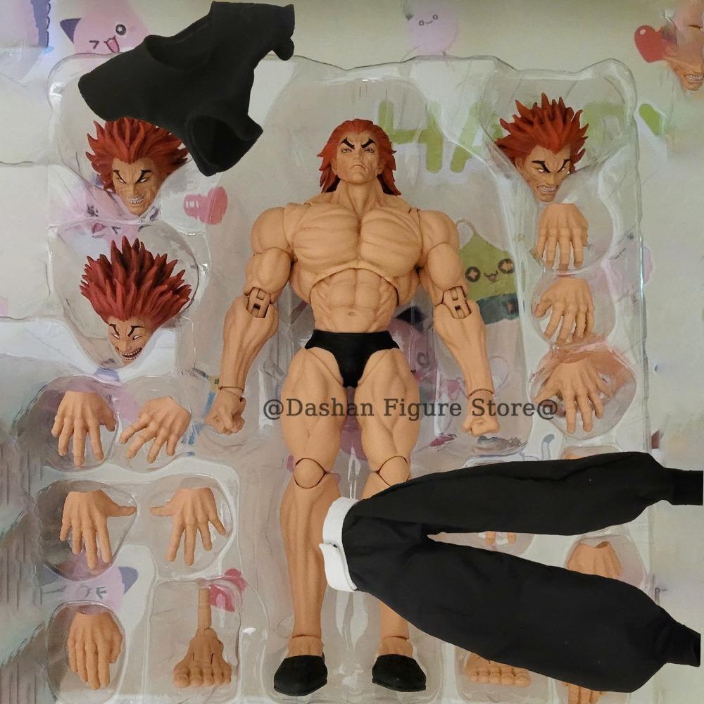 ST Baki Hanma Action Figure Katsumi Son Of THE Ogre Figures Yujiro Yamazaki's Oni Back Figurine Model Toys Ko Collection Doll