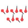 10PCS Archery Arrow Head Safety Arrow Tips Screw in Nylon Archery Accessory for Hunting Game Practice Kids Adults Red