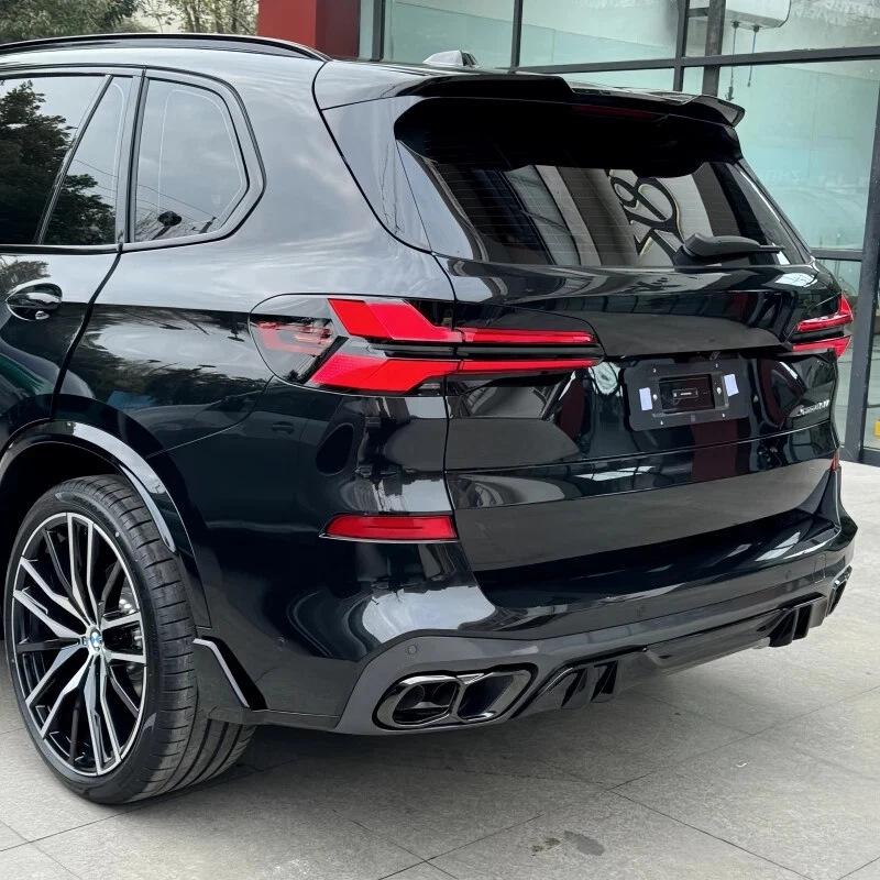 Black Stainless Steel Exhaust Tailpipe Tip for BMW X5 G05/X6 G06