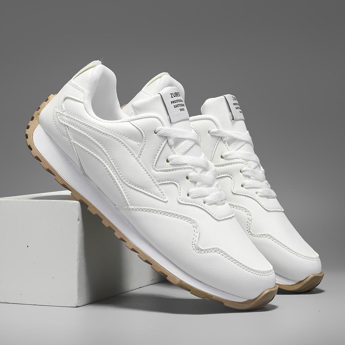 

Новые дышащие мужские модные туфли универсальные летние повседневные туфли Forrest Gump мужские спортивные кроссовки белые спортивные туфли 44 белый