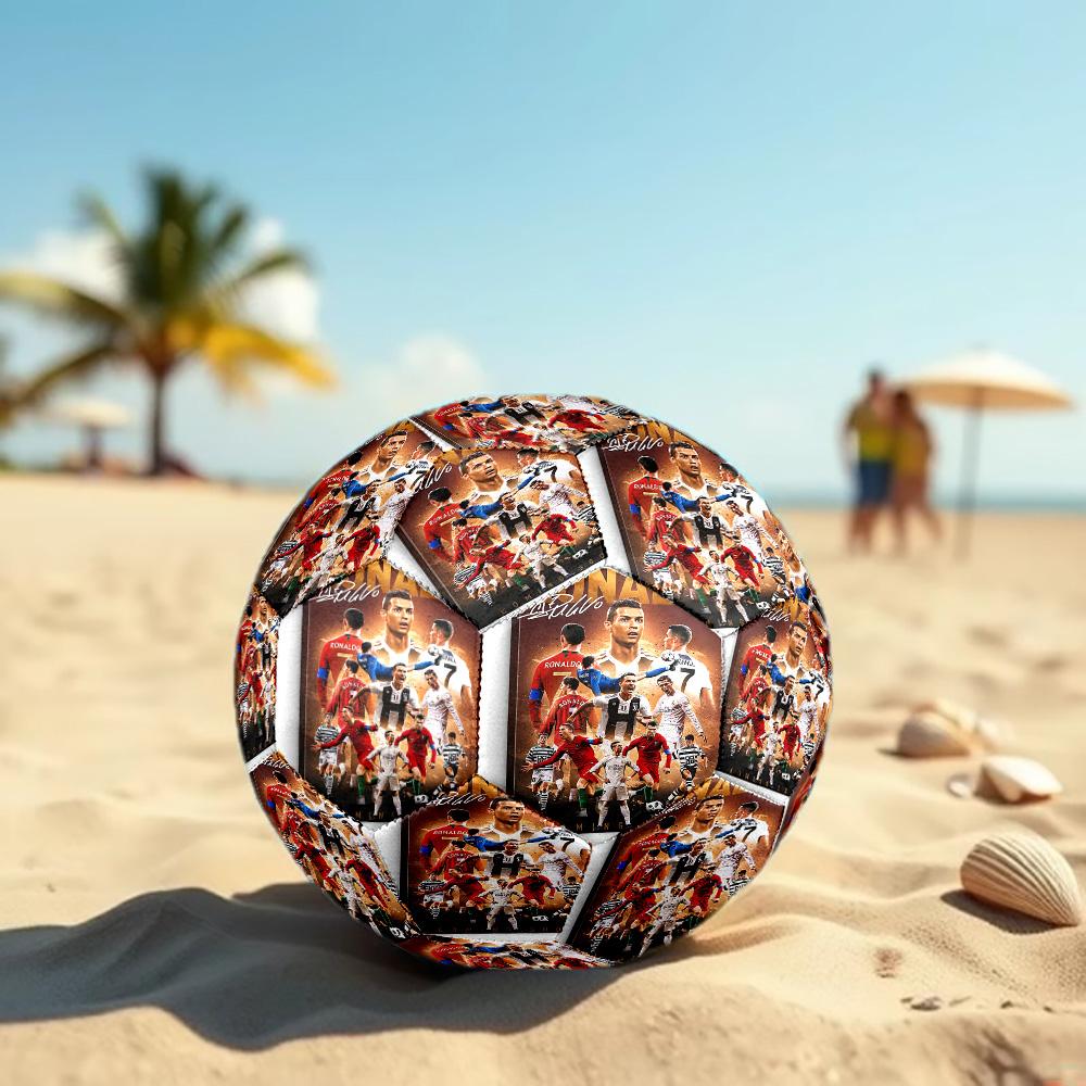 Cristiano Ronaldo Taglia 5 Pallone da Calcio Pallone da Calcio ad Alta Elasticità Per Competizione All'aperto Allenamento Quotidiano Gioco