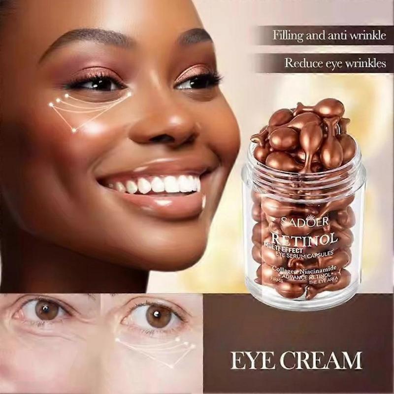 Red Retinol Wrinkle Firming Capsules 45pcs Anti Aging Moisturizing Face Serum For Youthful Glow All Skin Types