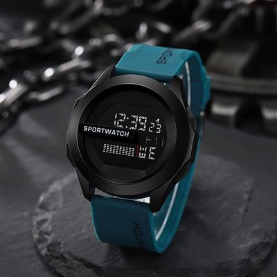 Sportuhr für Herren, luxuriöse digitale Armbanduhr, Stoppuhr