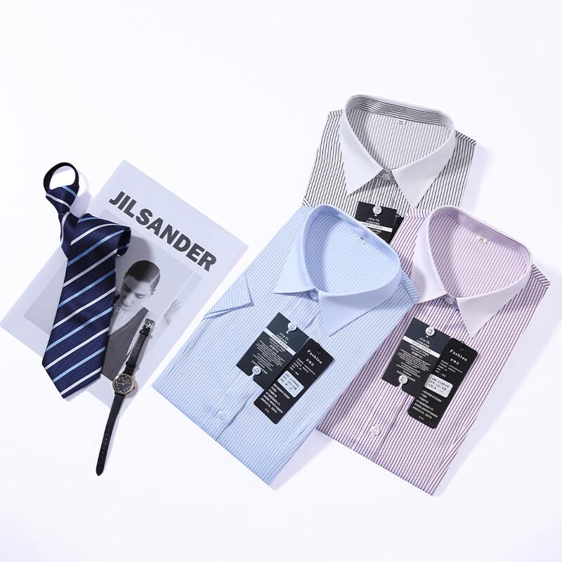 

Мужская рубашка Trueman в деловом кэжуал стиле, полосатая, с коротким рукавом Select Size