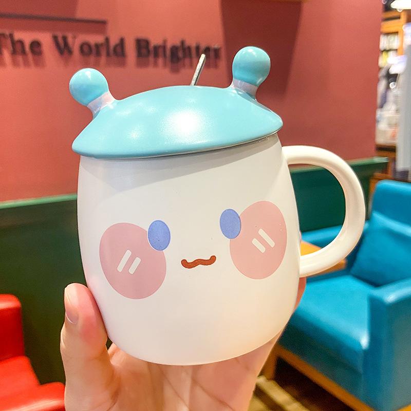 Creative Trend Couple Cup Coffee Mug New Year Mugs Mug for Tea Cups and Mugs Drinkware Original Beautiful Beer Funny Ceramic Lid