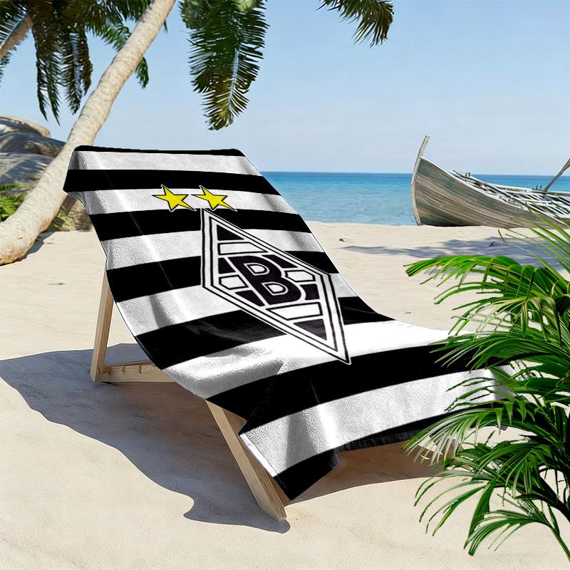 Asciugamano da Spiaggia con Stampa Borussia Mönchengladbach, Asciugamano Grande Morbido ad Asciugatura Rapida per Spiaggia Campeggio Nuoto