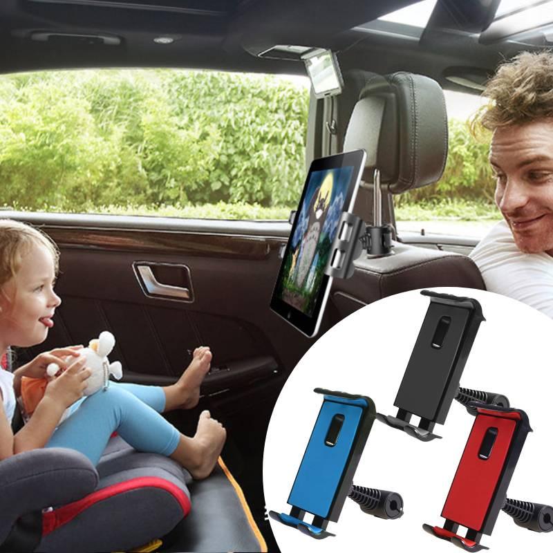 Back Car 360° Seat Headrest Mount Tablet Holder For Ipad Switch Iphone Samsung