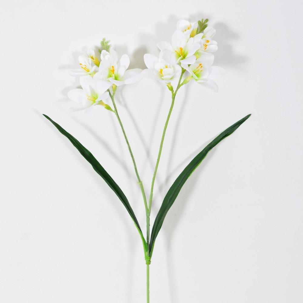 3D Texture Silk Fake Flower Moisturizing Film Feel Fake Flower Bonsai Material  Flower Arrangement белый