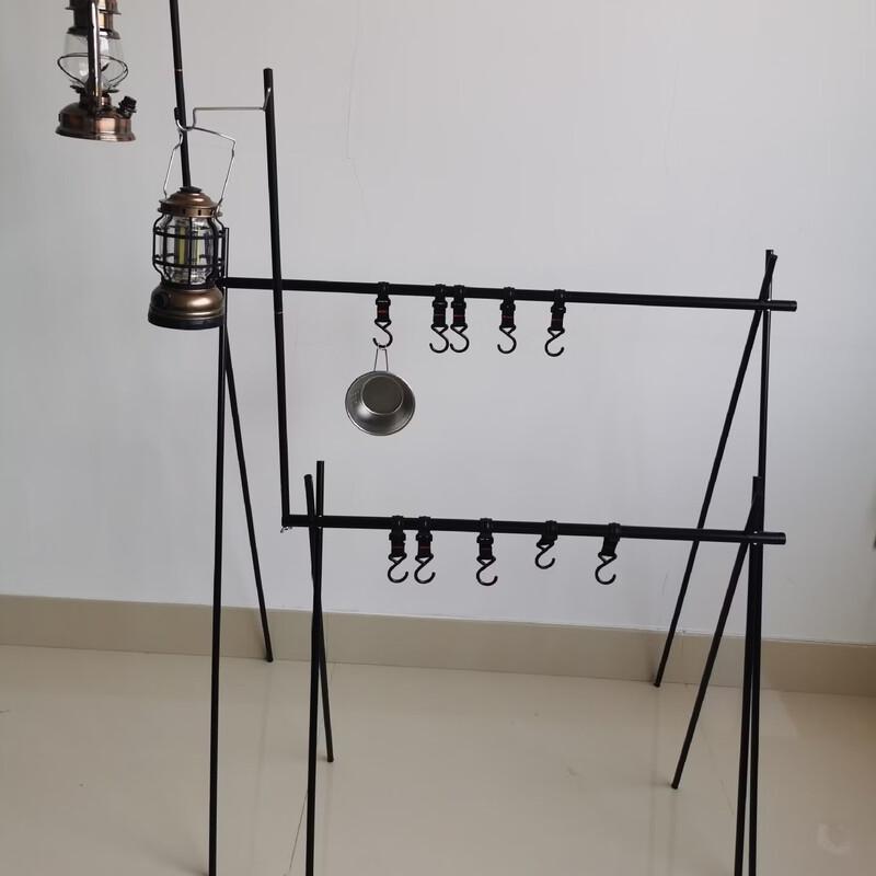 Outdoor Camping Storage Rack & Lamp Holder