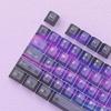 115 Key Full Set Clear PC Keycaps With Coating Dye-sublimation Keycap Enhances Durability And Light Diffusions