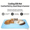 Pet Ice Silk Cooling Mat Summer Breathable Dog Bed Non-slip Washable Cooling Pad For Dogs Cats Puppies Kittens