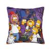 Pillow Cover SSimpsons Family Haunted House Halloween  Vintage Pillow Case For Sofa Bedroom Home Decor Pillowcases