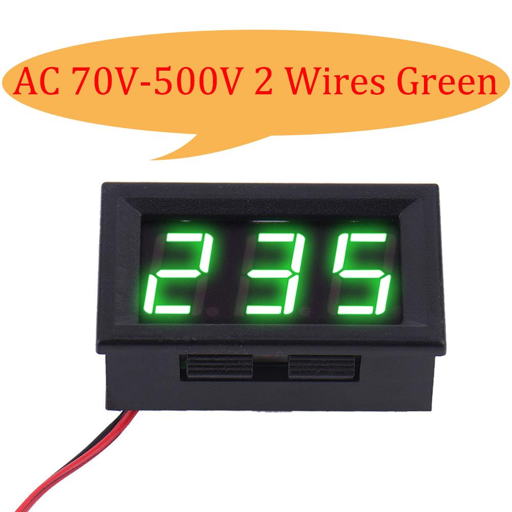Mini LED Digital Display Voltmeter Detector DC 0-30V / DC 4.5 -30V / AC 70 -500V Voltage Monitor Tester Gauge for Motorcycle Car