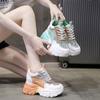 Women Chunky Sneakers Breathable Mesh Casual Shoes 9cm Wedge Heels Platform Shoes Chaussures Femme Sports Dad Shoes for Female