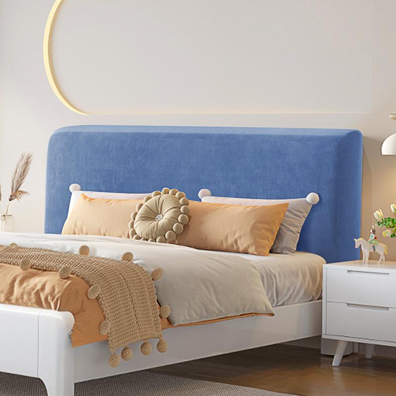

Velvet Headboard Cover All-inclusive Bed Back Protection Dust Cover Home Hotel Bed Room Thicken Elastic Bed Head Covers 1.2M