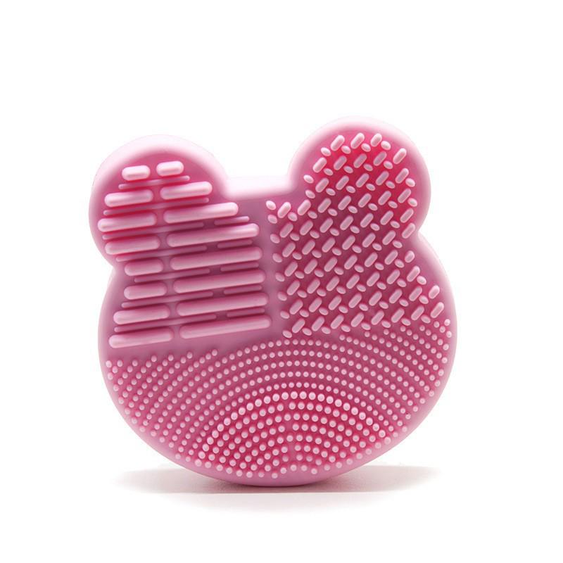 Mickey Herzförmiges Make-up-Pinsel-Reinigungspad & Trockenschwamm-Werkzeug