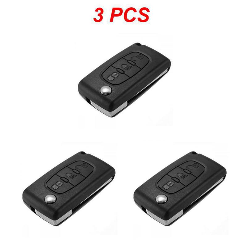 2~5PCS Buttons Car Flip Remote Key Case Cover Shell Fob For Citroen C2 C3 C4 C5 C6 C8 VA2 Blade CE0523 Key Repair Kit Car