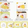 Magic Foam Texture Painting Kit 3D Drawing Magic Canvas Sponge with Water Brush Puffy Popcorn Painting Kit DIY Bubble Drawing Pens Art Supplies