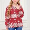 Christmas Day Sweatshirts For Children Boys And Girls Knit Sweater Cute Shirt Fall Crewneck Pullover Tops