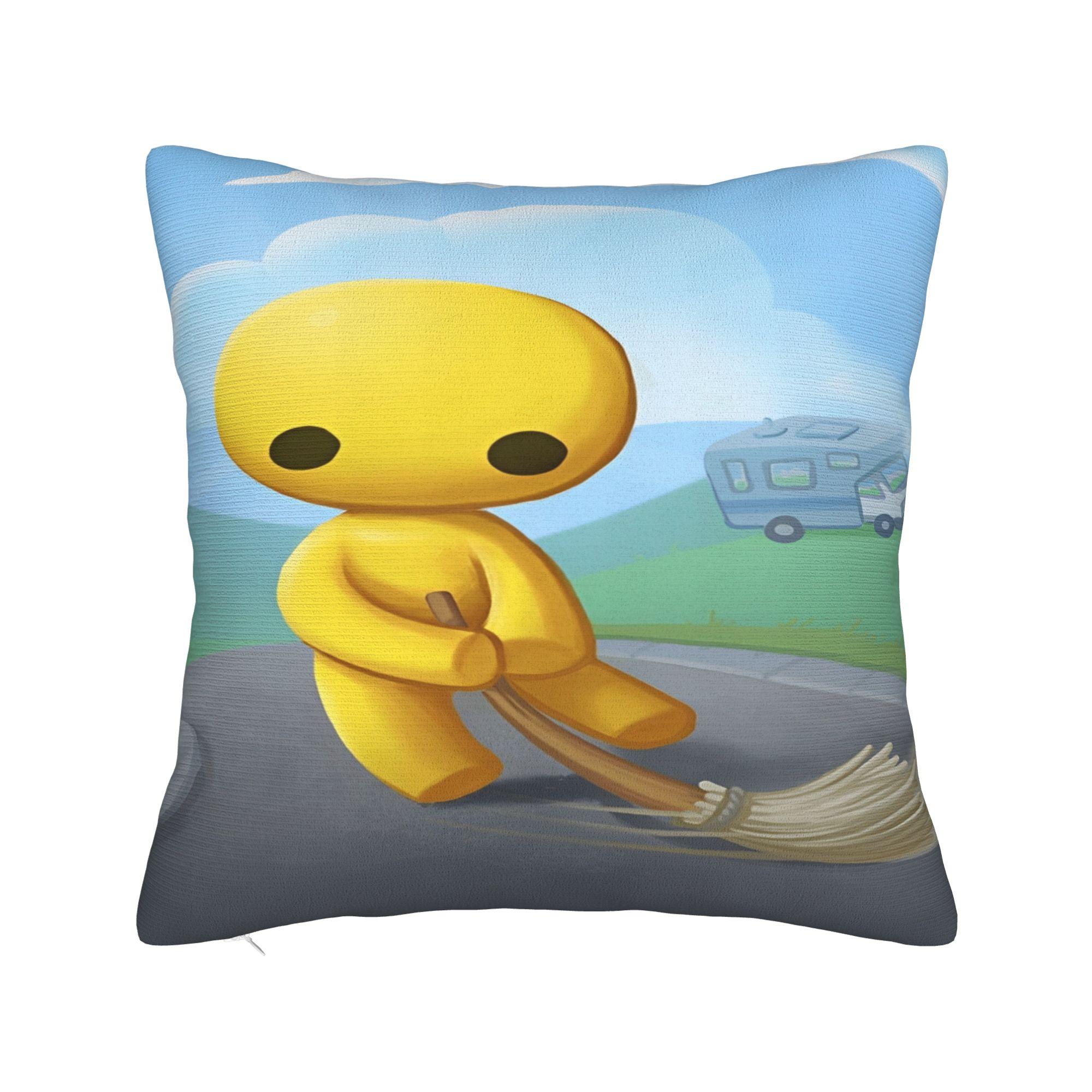 

Wobbly Life Online Game Pillowcases Merchandise Soft Cushion Cover Throw Pillow Cover Home Decor Zipper Multiple Sizes 12x12in 30X30cm