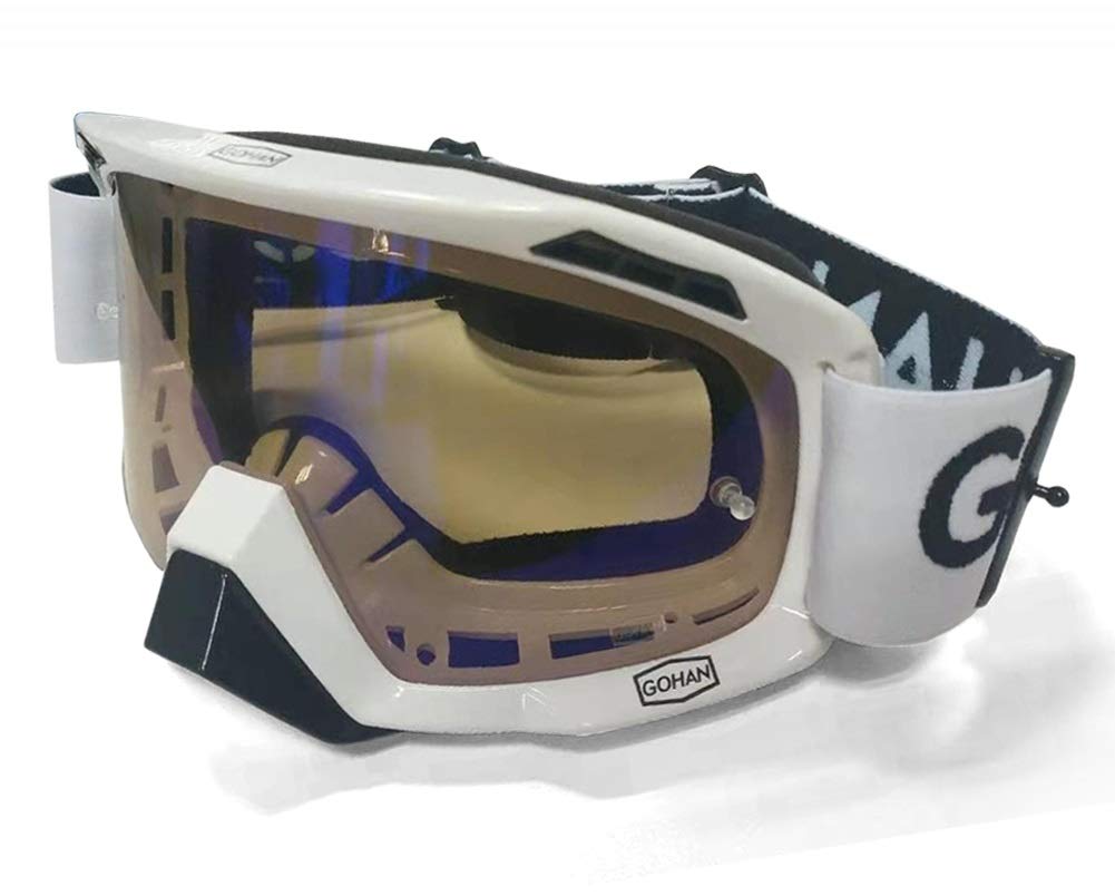 Goggles with Interchangeable Sports Sunglasses for Jet Half Outdoor Impact Wide Field of UV Helmet Portable and Easy To Perfect for Cleaning Winter