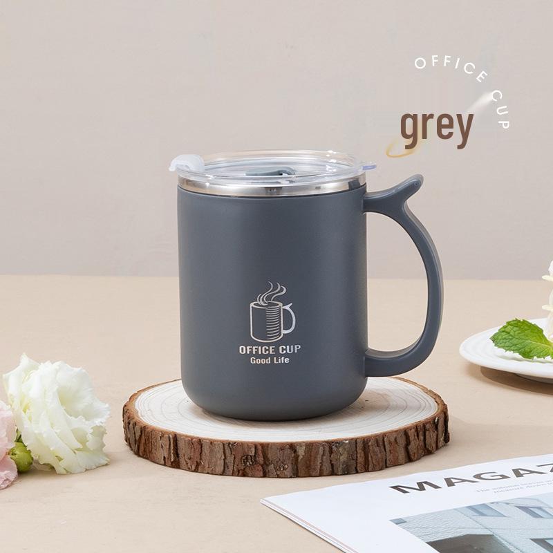 Stainless Steel Double Layer Insulated Coffee Cup - Portable, Anti-Scald Mug for Home & Outdoor Use