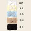 Spring thin baby bow nylon hair accessories, children's soft and comfortable solid color headscarf, baby headband
